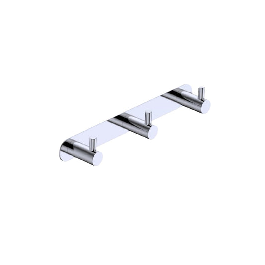 Perchero de pared de acero inoxidable con 3 ganchos